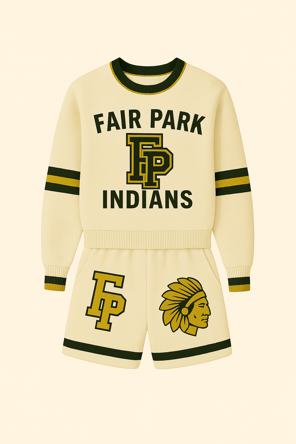 Fair Park Legacy Varsity Set – Cream & Black Edition