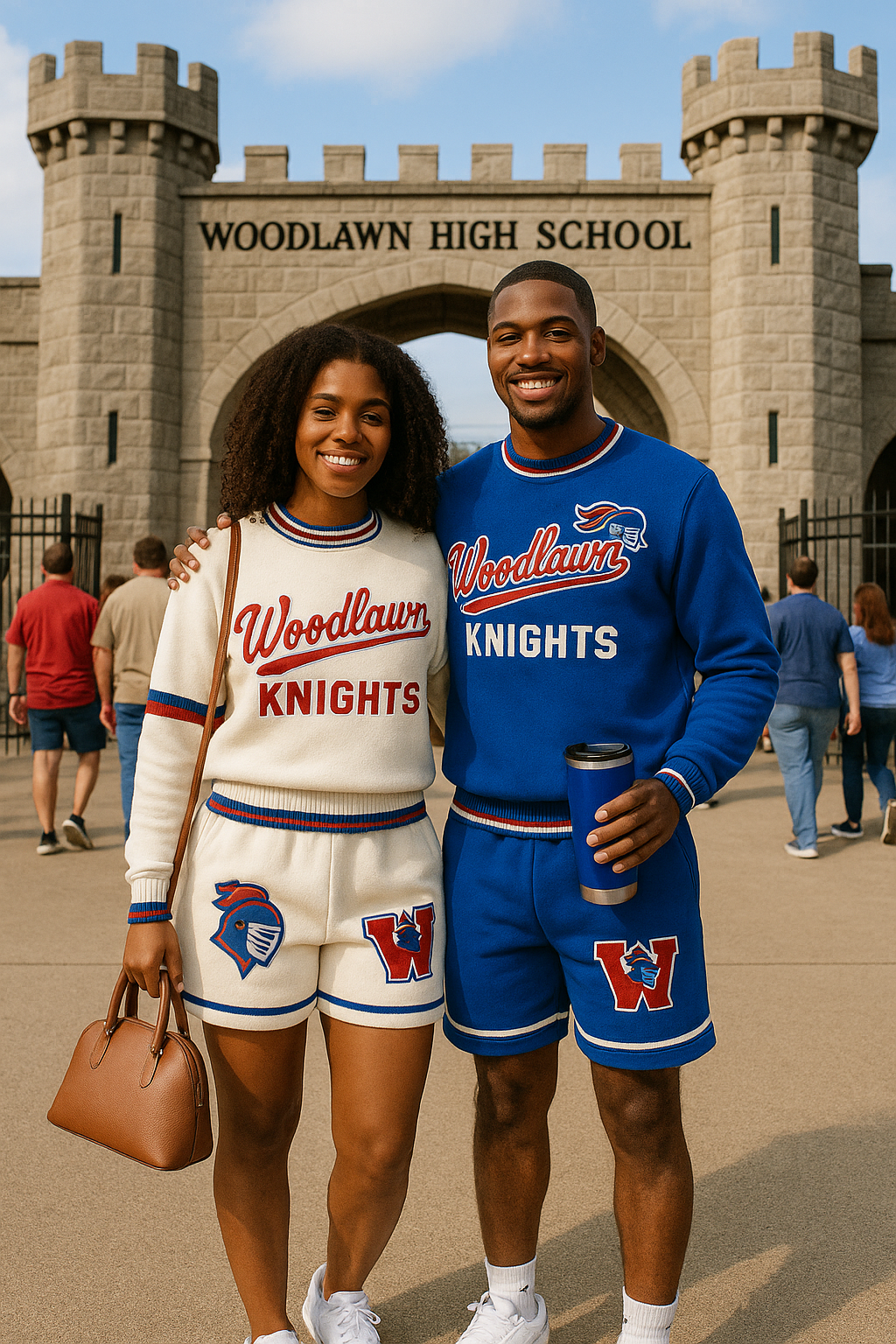 Woodlawn Legacy Varsity Set – Cream & Blue Edition